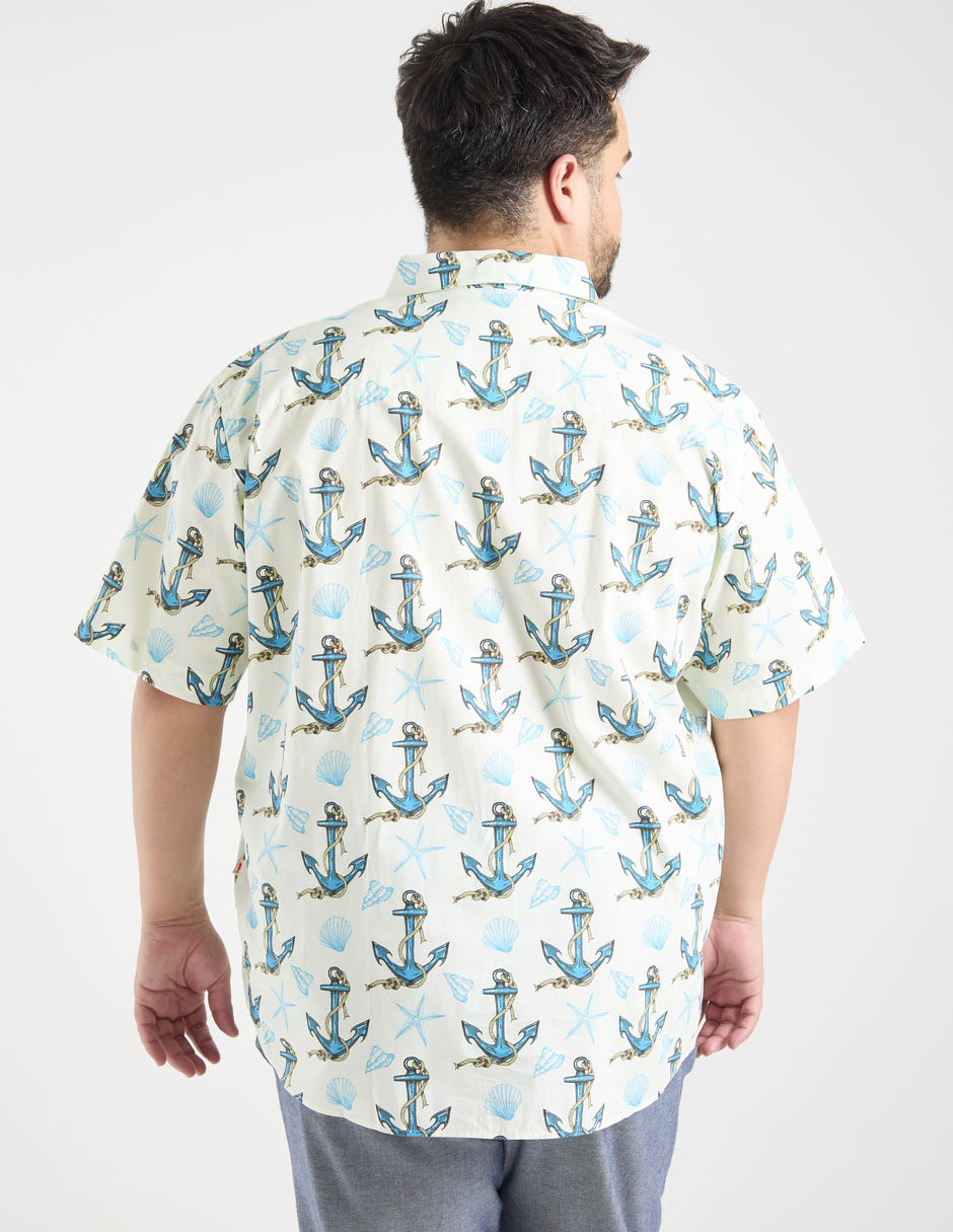 Camisa casual manga corta para hombre 6