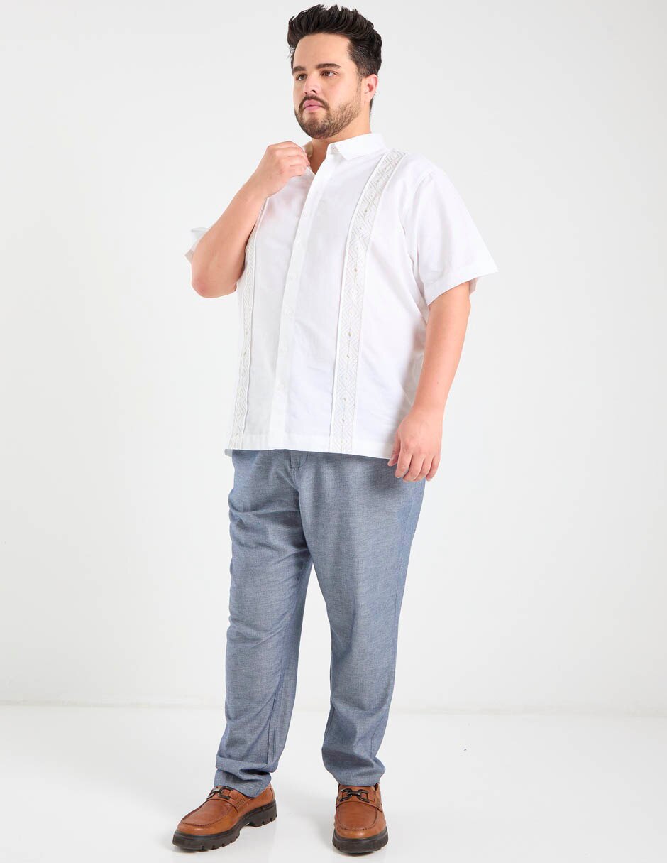 Guayabera manga corta para hombre