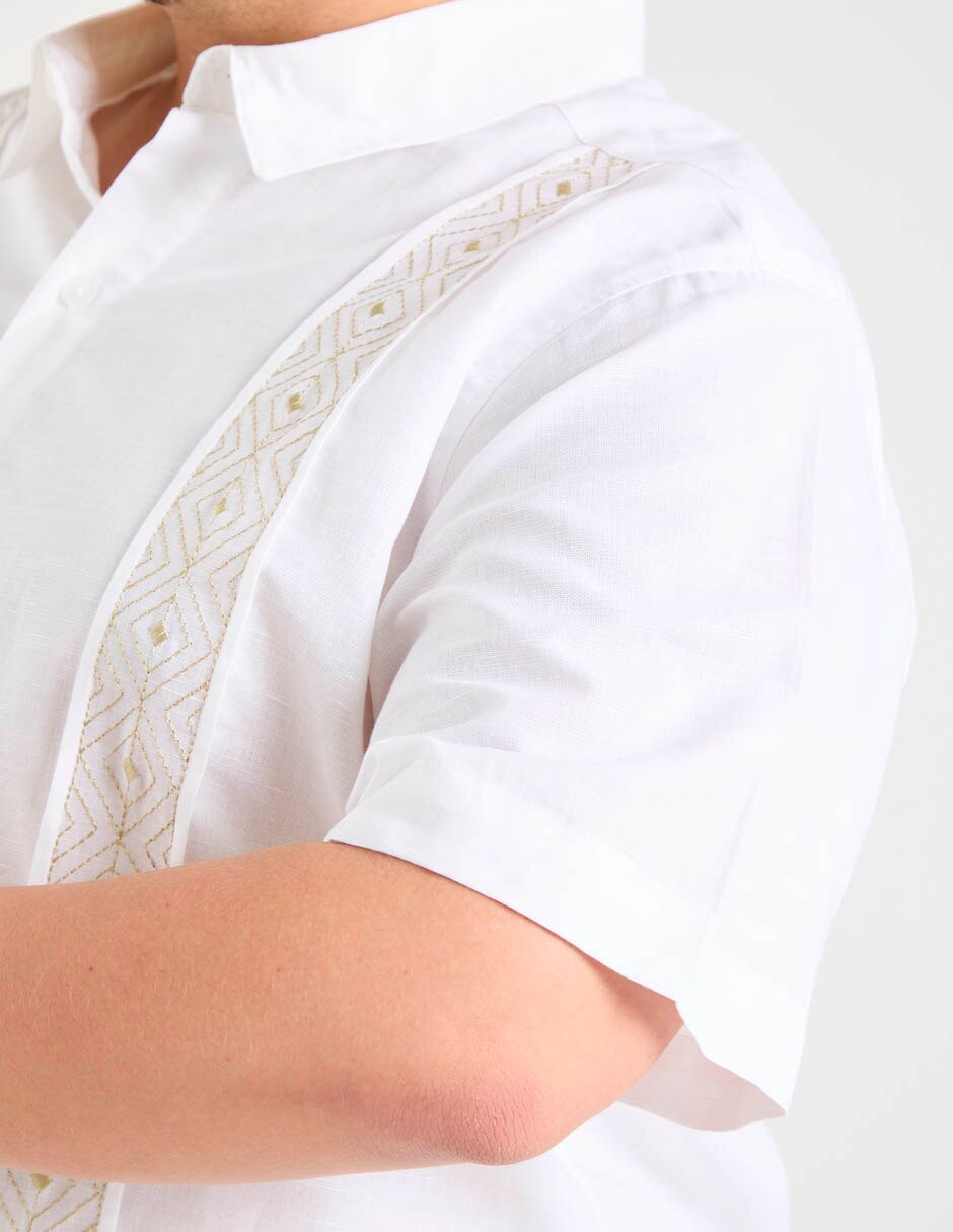 Guayabera manga corta para hombre