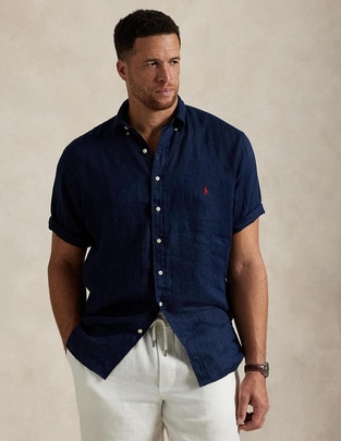 Camisa casual manga corta para hombre