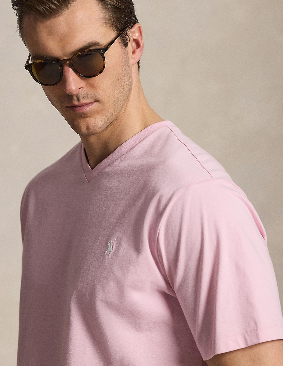 Playera cuello V para hombre 4