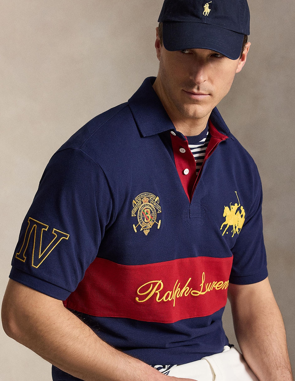 Playera tipo polo polo rl para hombre 4