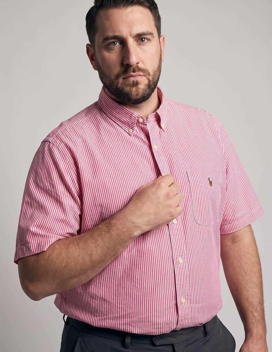 Camisa casual Polo Ralph Lauren de algodón manga corta para hombre