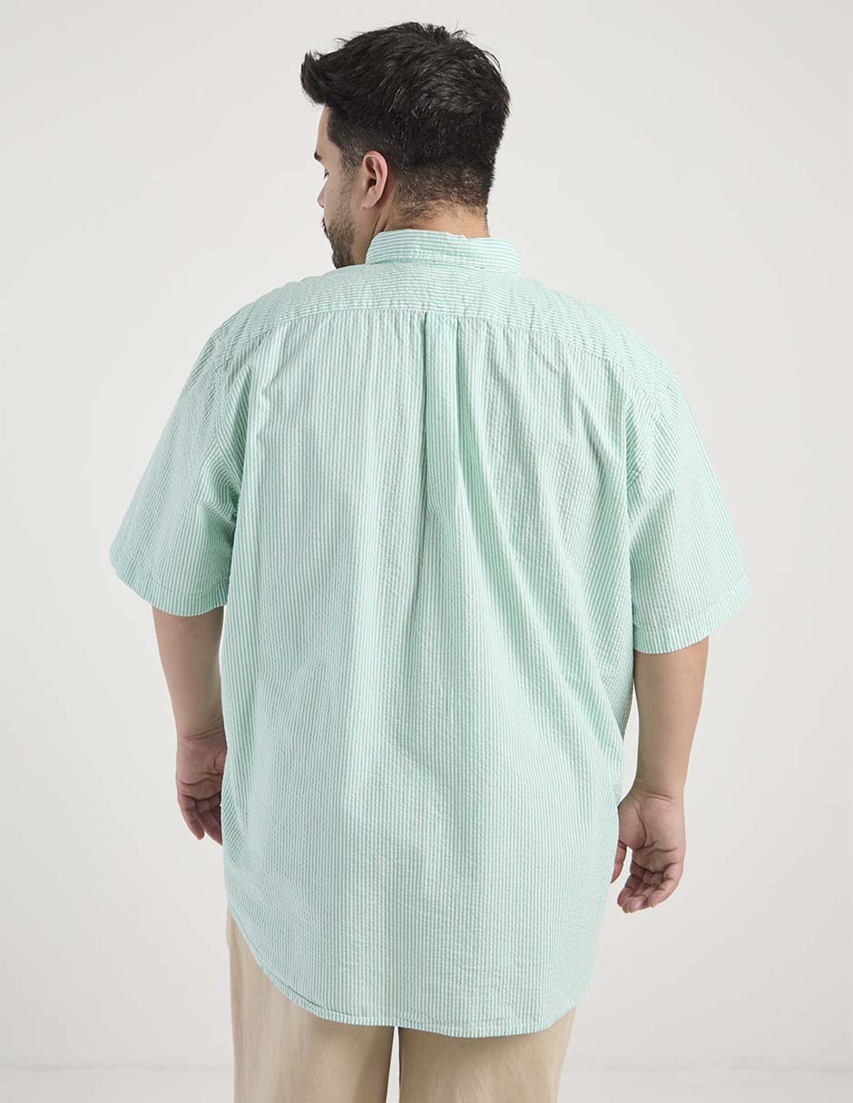 Camisa casual de algodón manga corta para hombre 2