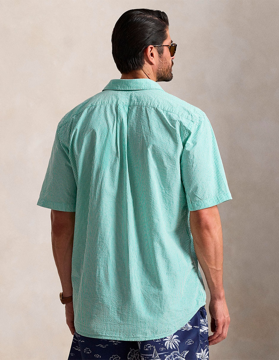 Camisa casual Polo Ralph Lauren de algodón manga corta para hombre