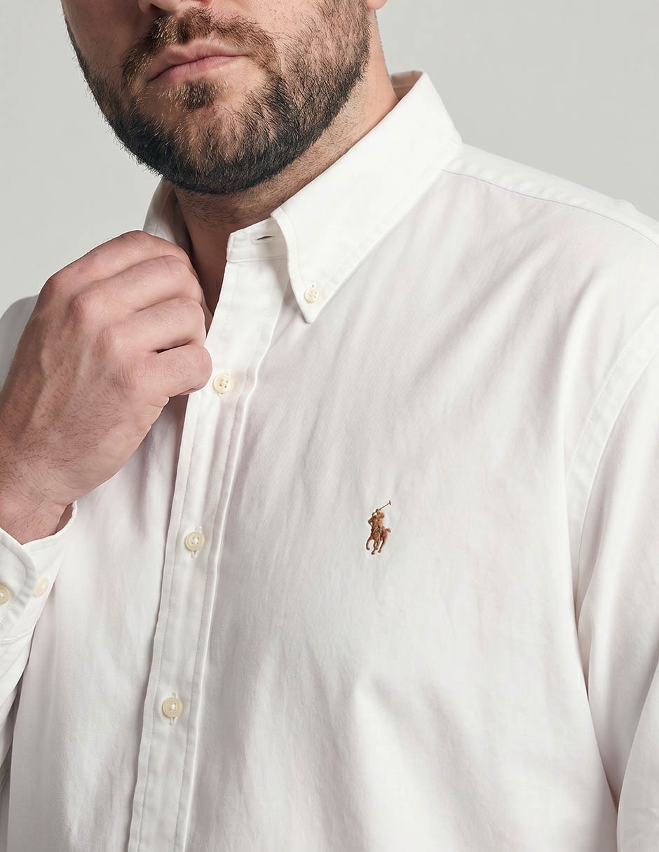 Camisa casual manga larga para hombre