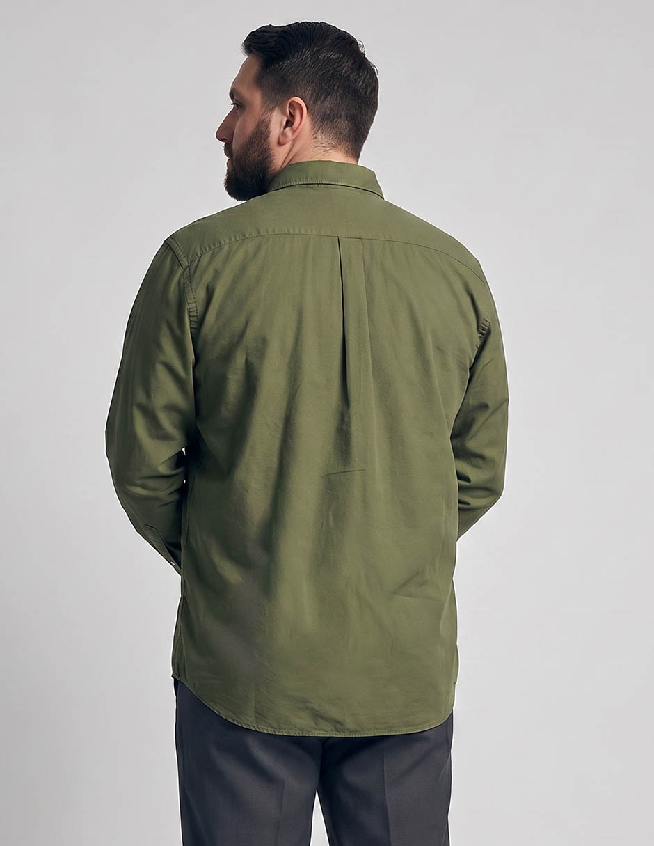 Camisa casual manga larga para hombre 2