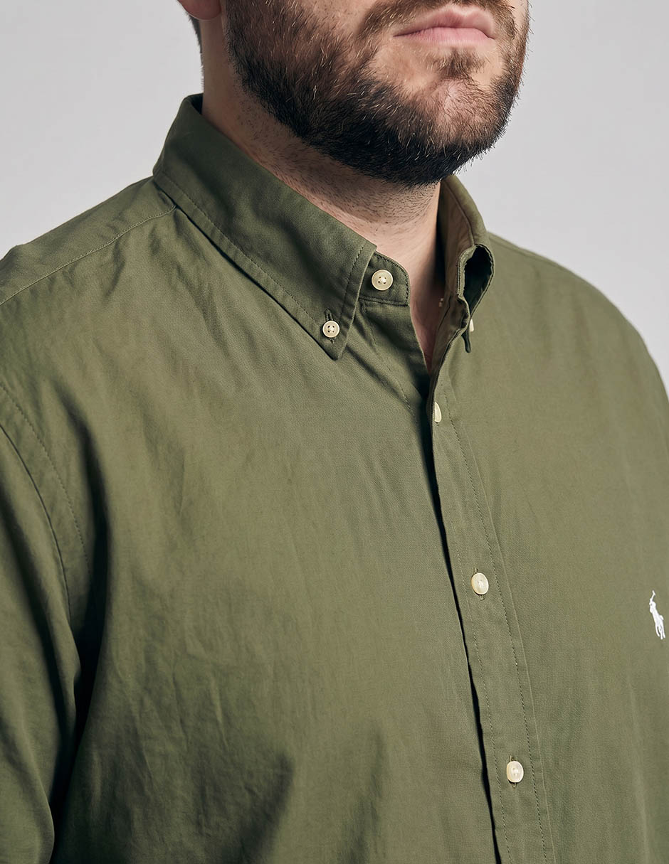 Camisa casual manga larga para hombre 4