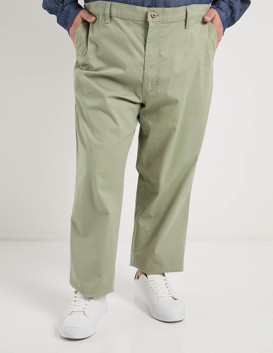 Pantalón regular de algodón para hombre 1