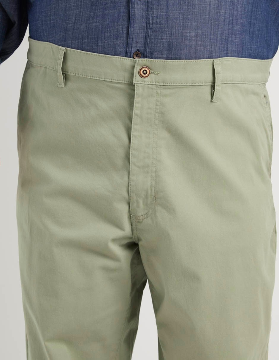 Pantalón regular de algodón para hombre 9