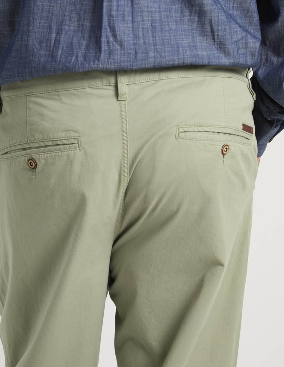Pantalón regular de algodón para hombre 10