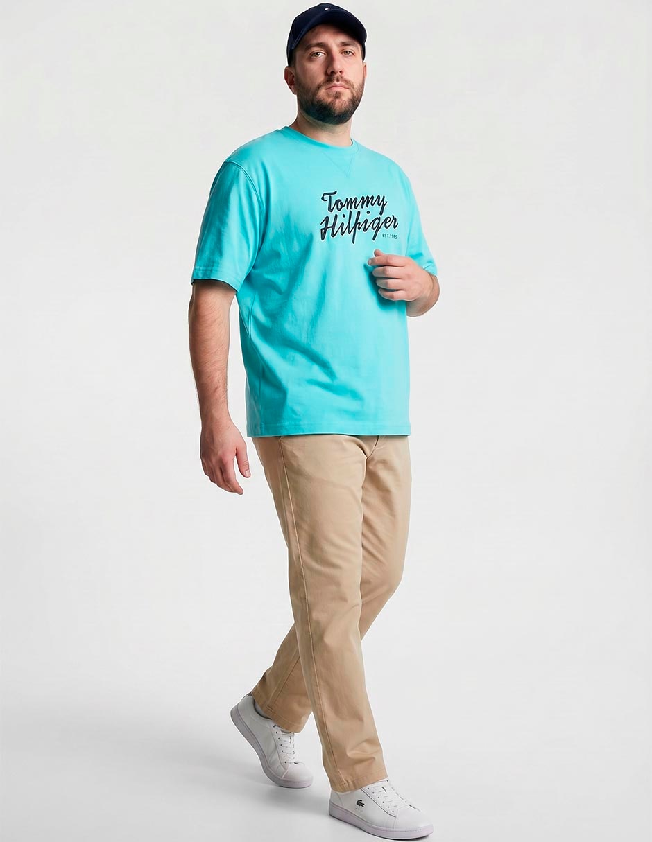 Playera tommy hilfiger cuello redondo para hombre