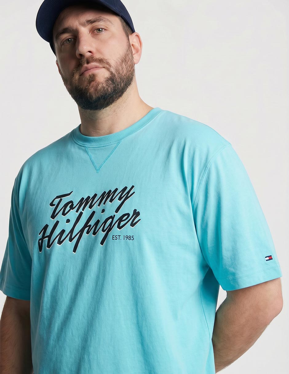 Playera tommy hilfiger cuello redondo para hombre
