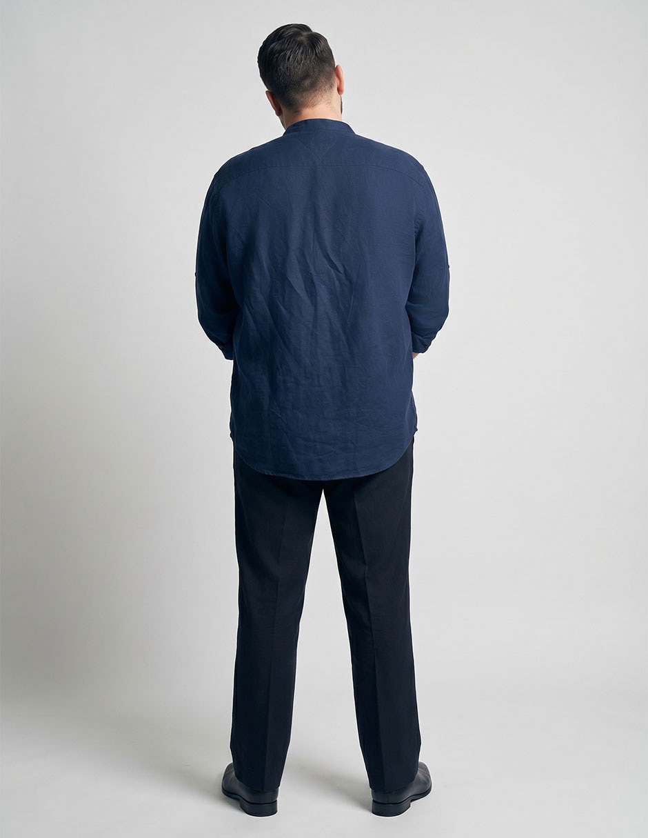 Camisa casual hilfiger de algodón manga larga para hombre 2