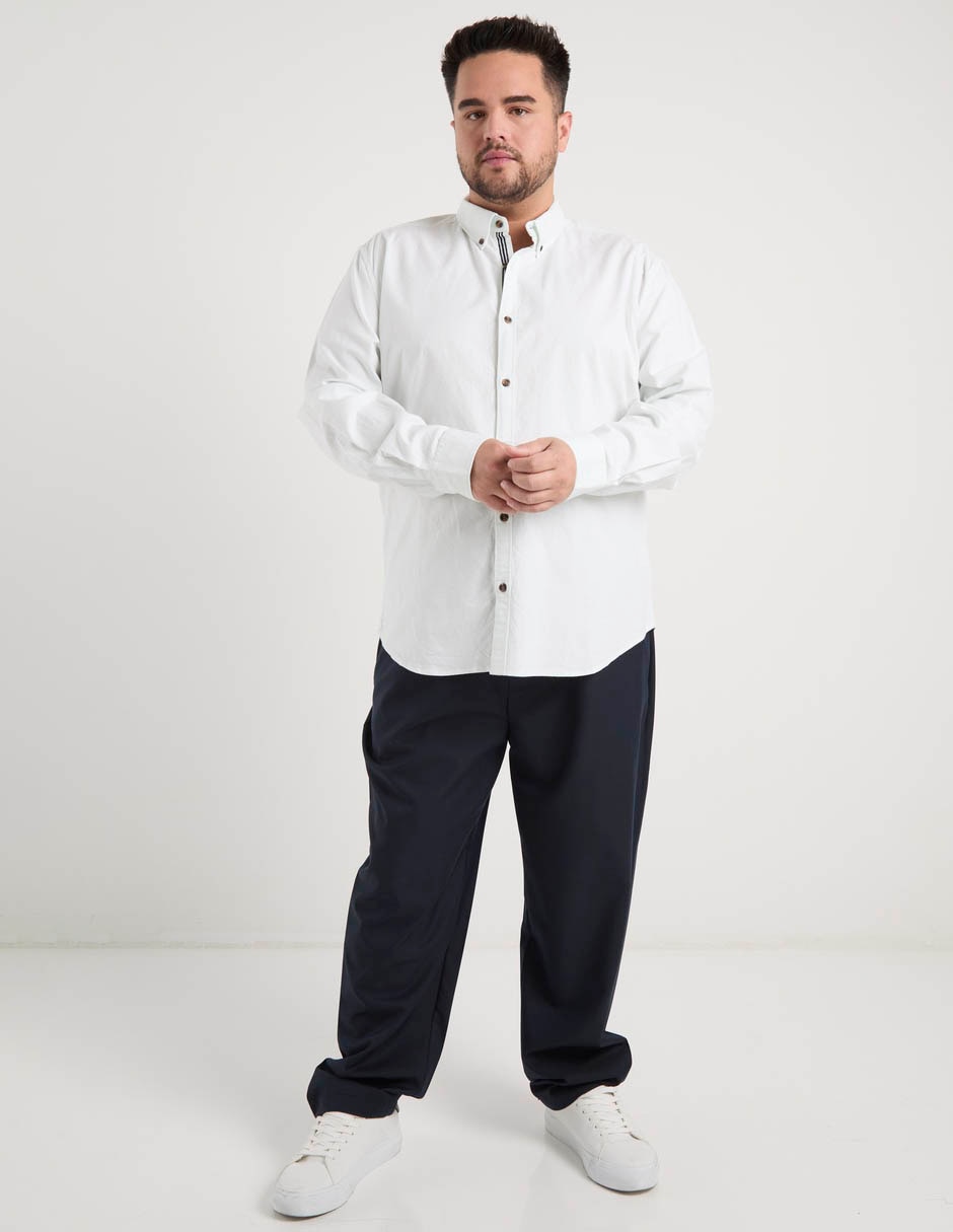 Pantalón chino recto de algodón para hombre 7