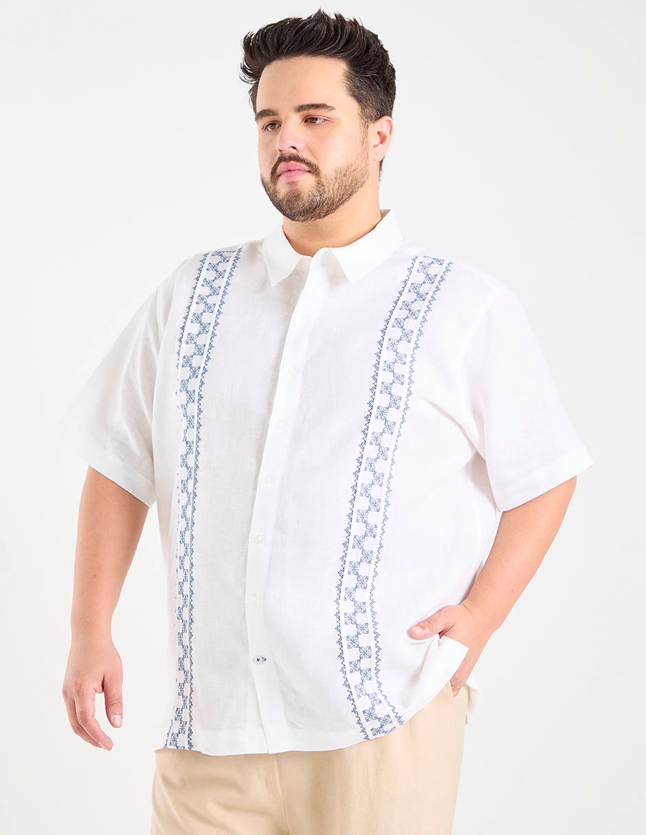 Guayabera manga corta para hombre 2