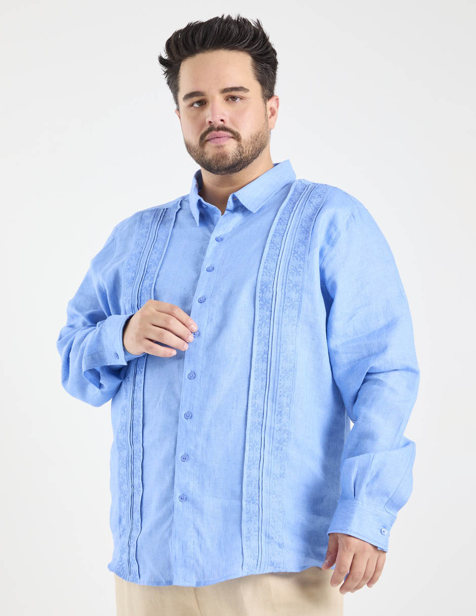 Guayabera manga larga ‡bito para hombre