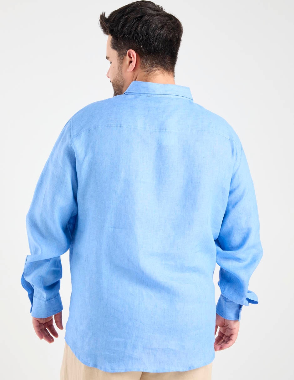 Guayabera manga larga para hombre 6