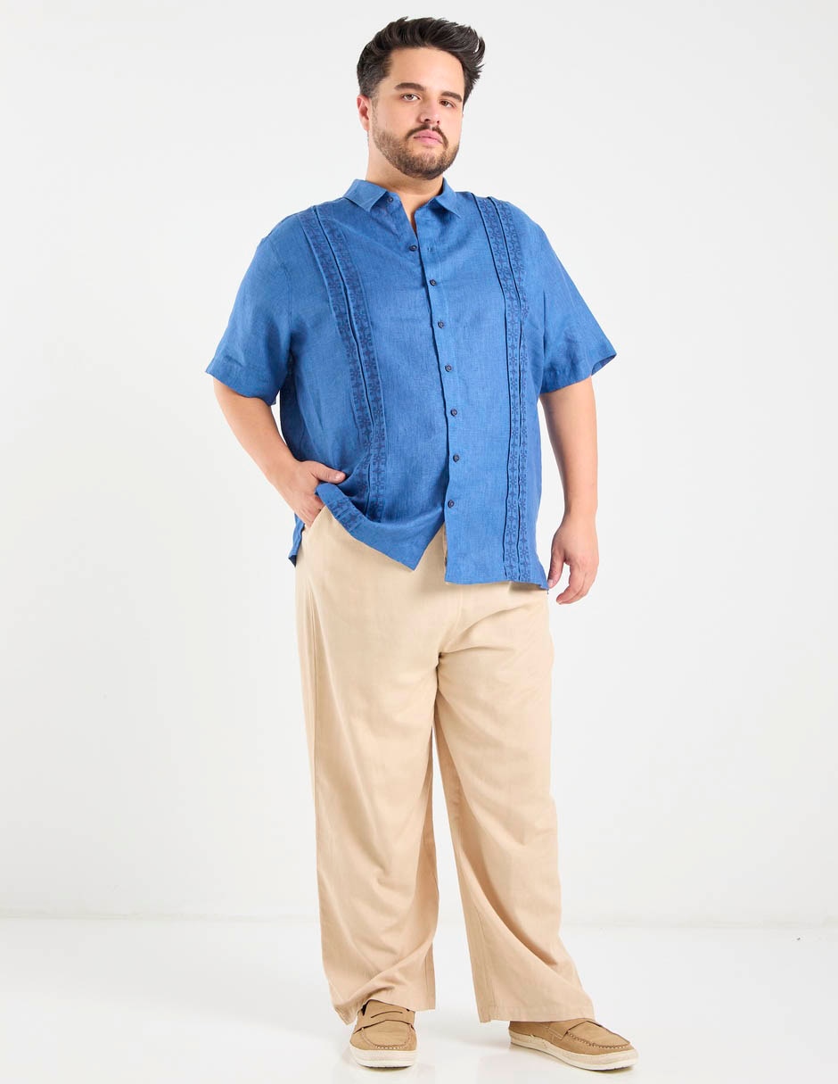 Guayabera manga corta para hombre 4
