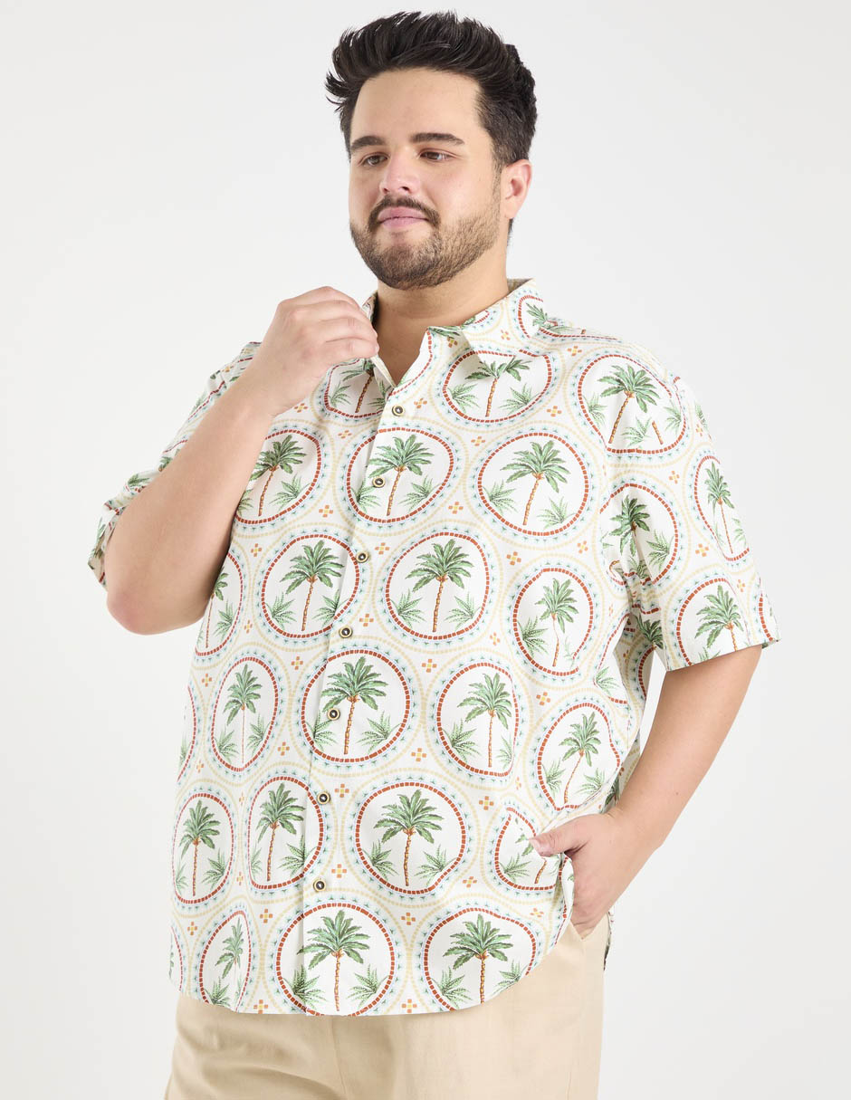 Camisa casual manga corta para hombre 5