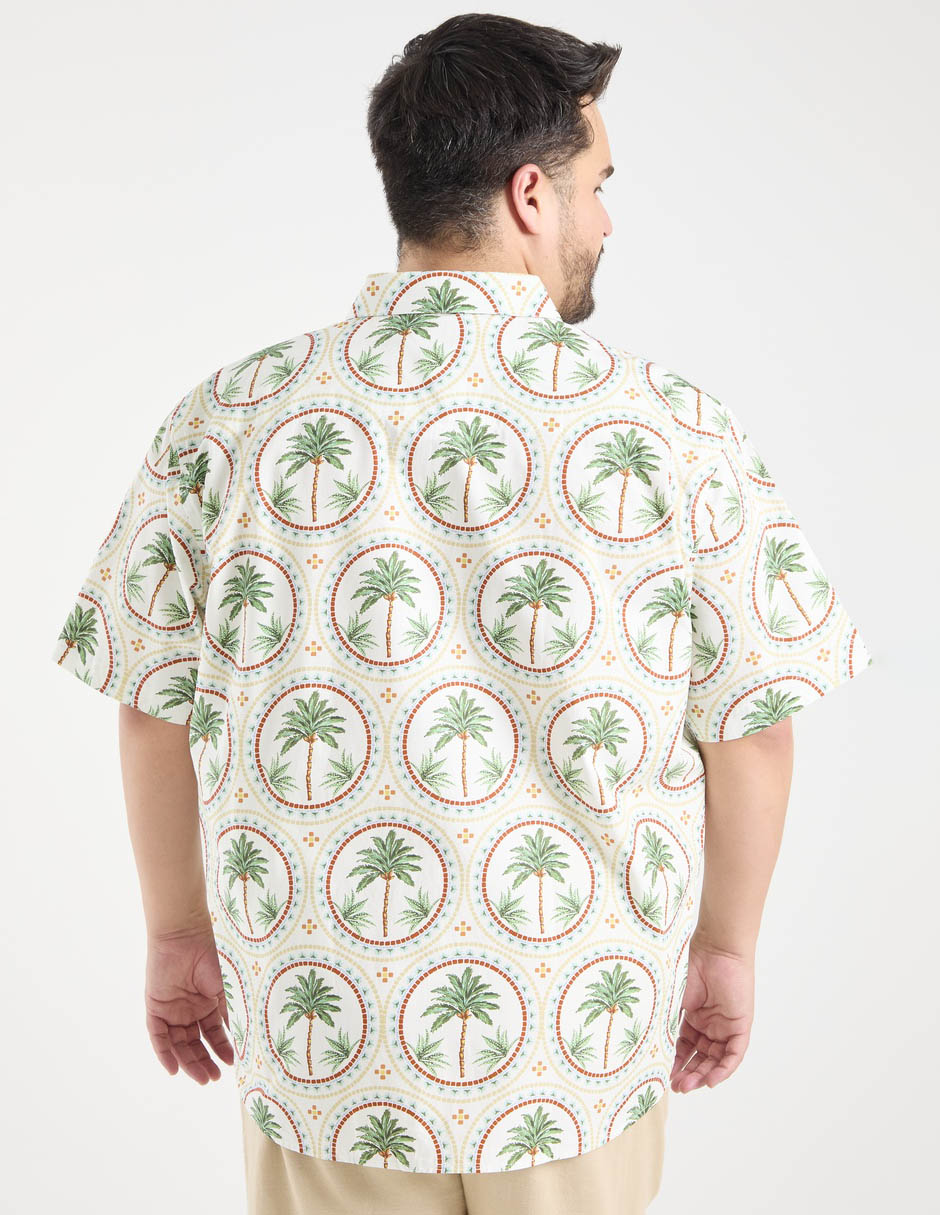 Camisa casual manga corta para hombre 6