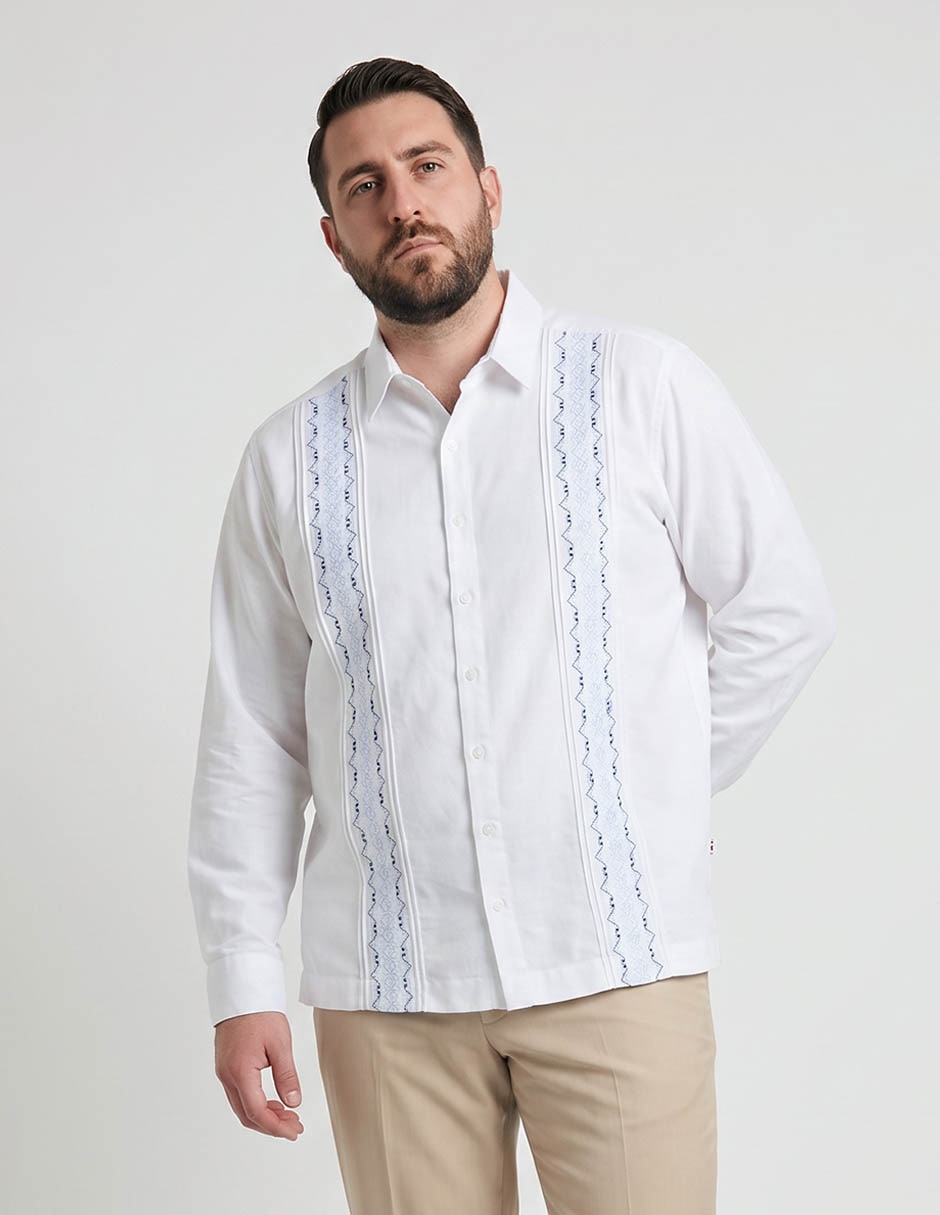 Guayabera manga larga para hombre Guayabera manga larga para hombre