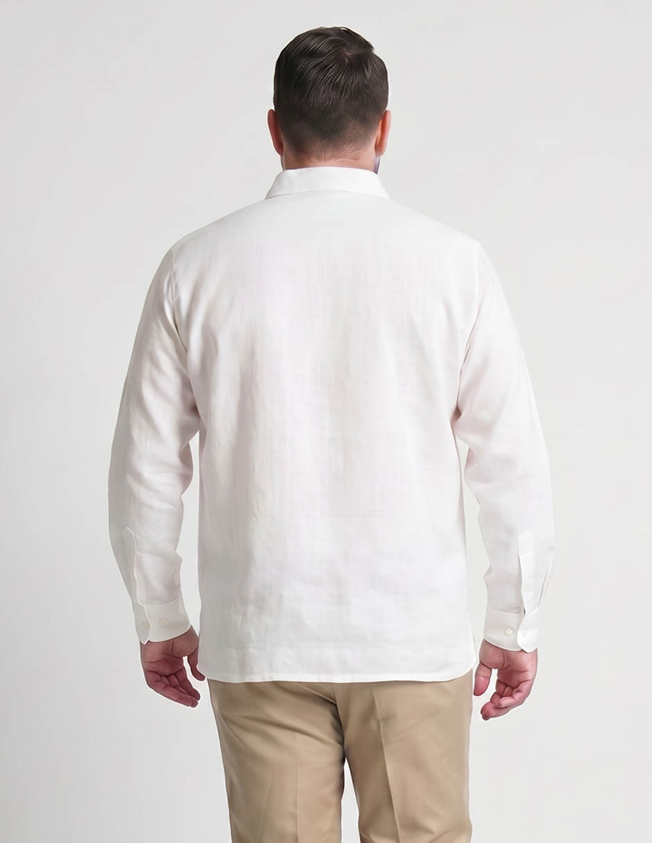 Guayabera manga larga para hombre 2