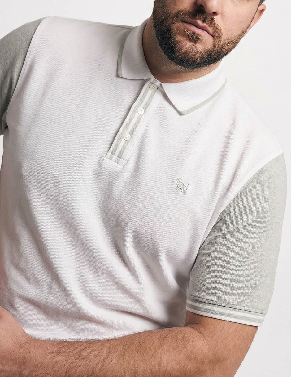 Playera tipo polo M28514 para hombre 4