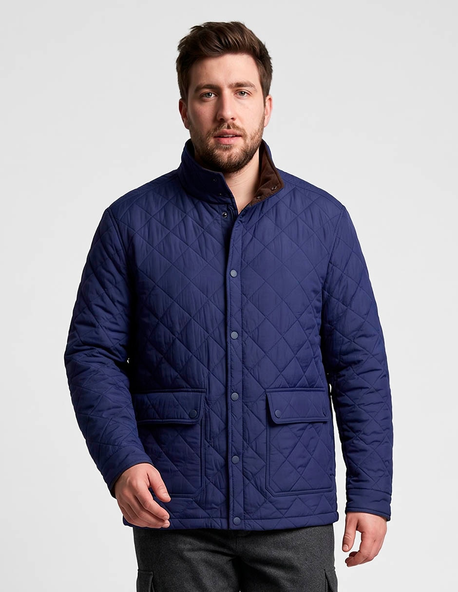 Chamarra capitonada con bolsillos para hombre Chamarra capitonada con bolsillos para hombre