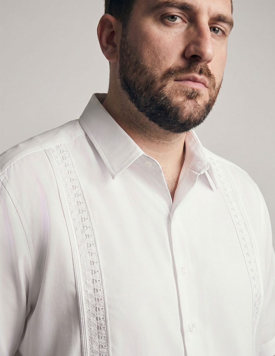 Guayabera manga corta para hombre 3