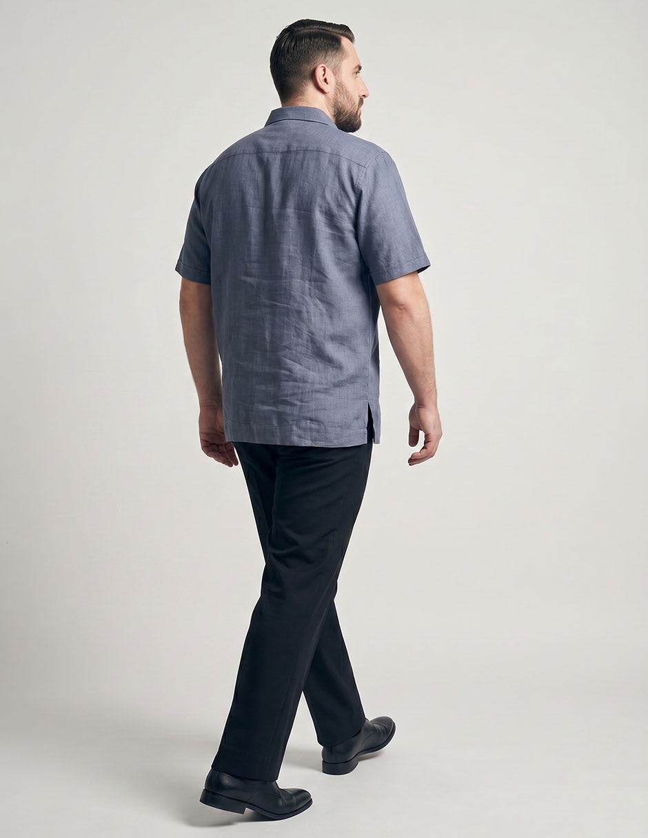 Guayabera manga corta para hombre 4