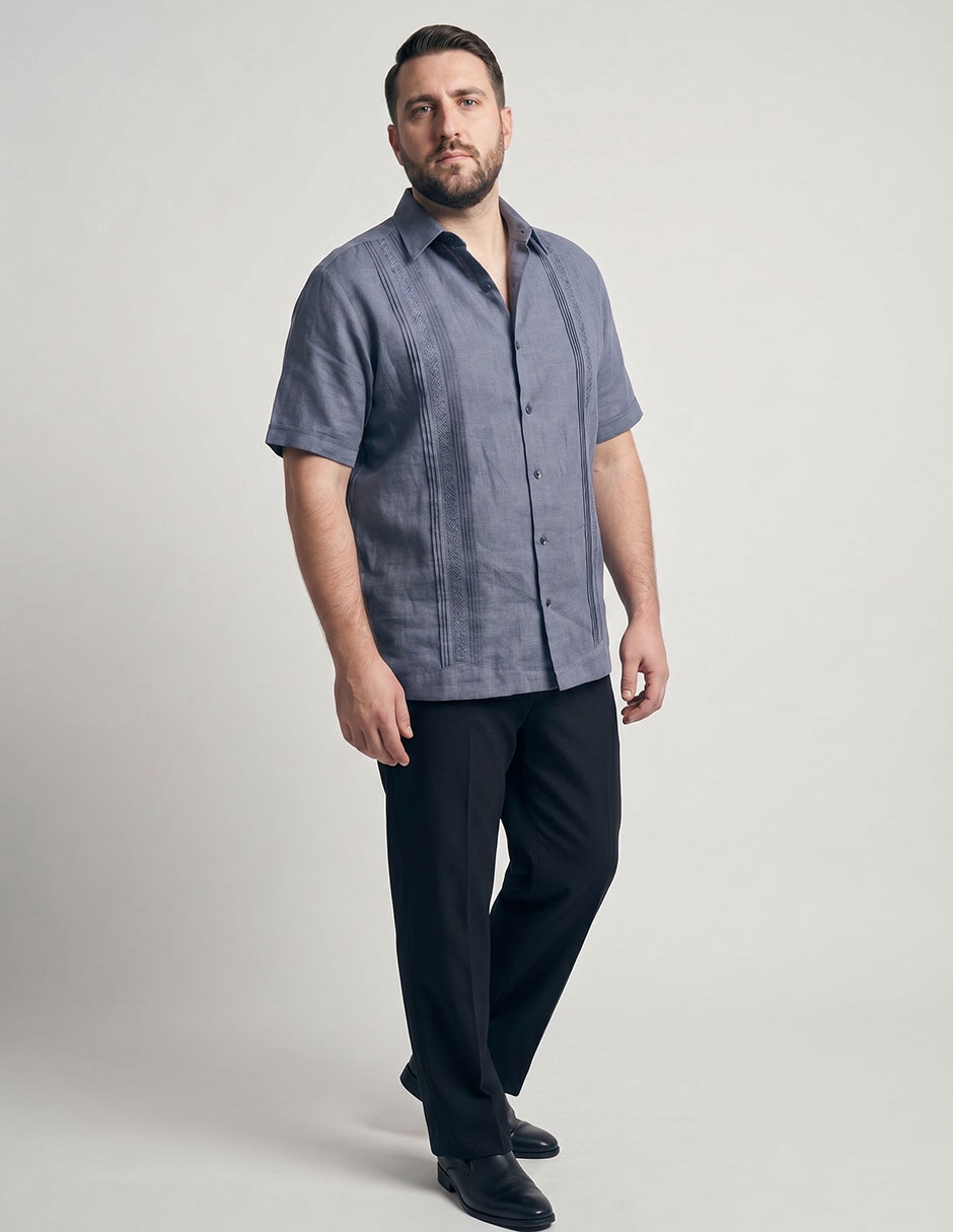Guayabera manga corta para hombre 3