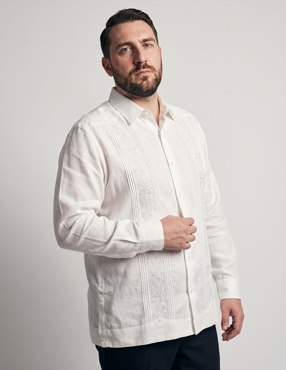 Guayabera Manga Larga Para