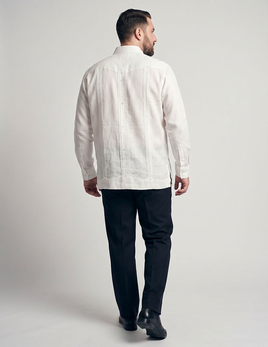 Guayabera Manga Larga Para