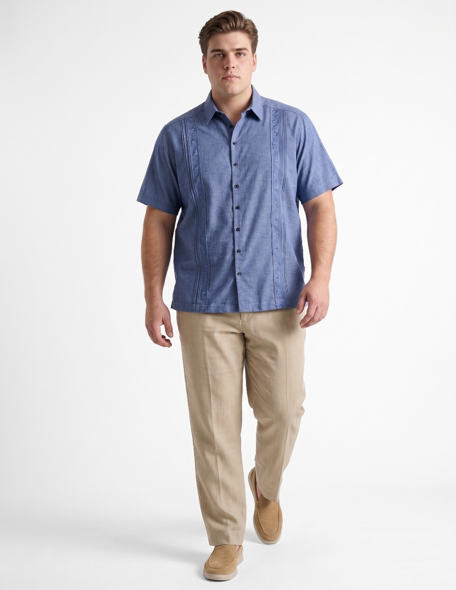 Guayabera manga corta para hombre