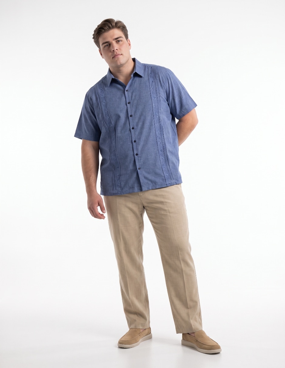 Guayabera manga corta para hombre 3