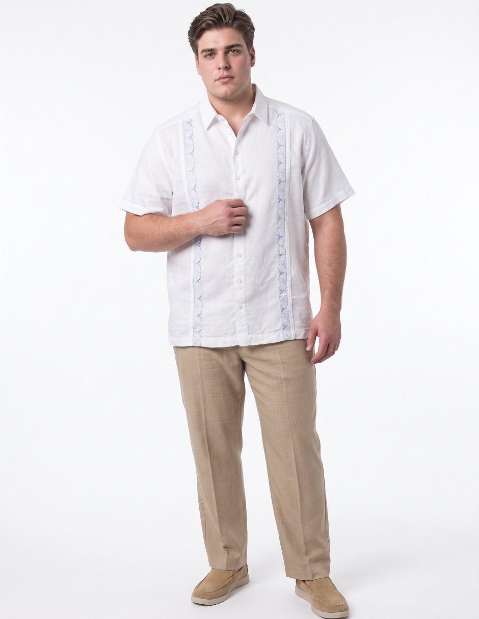 Guayabera manga corta para hombre 3