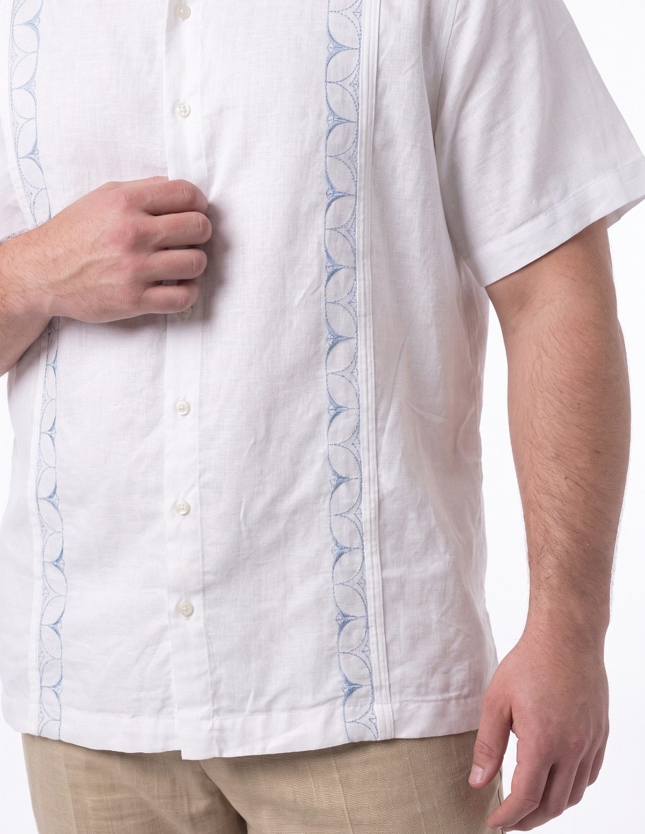 Guayabera manga corta para hombre 4