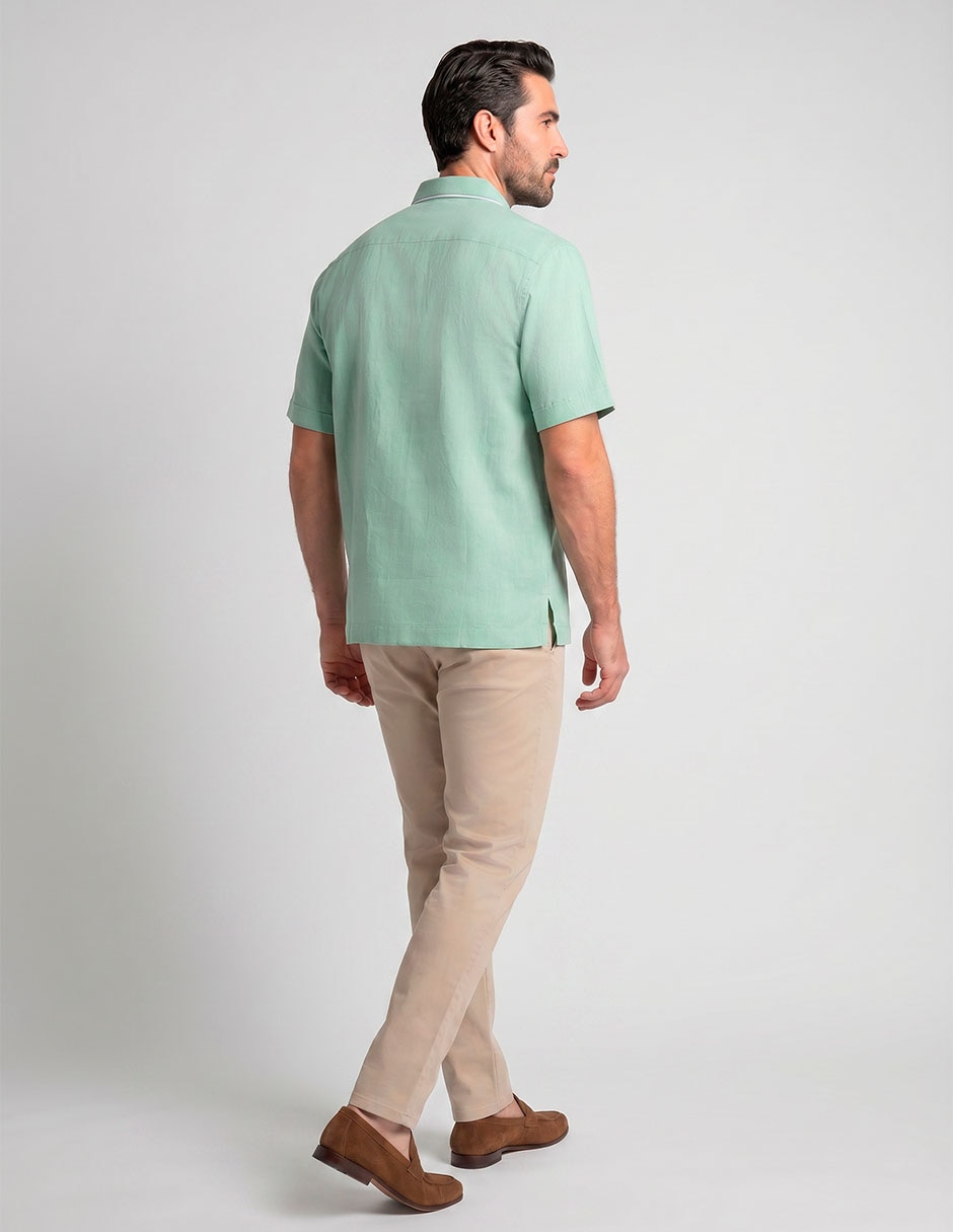 Guayabera Bogdan Manga Corta Para Hombre
