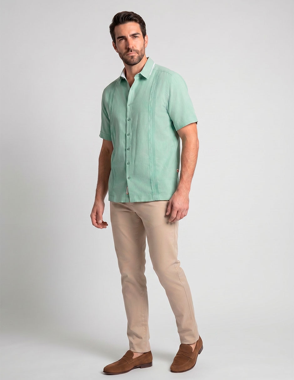Guayabera Bogdan Manga Corta Para Hombre