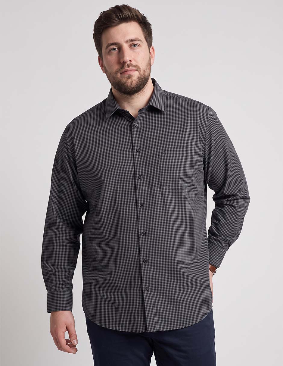 Camisa casual manga larga para hombre 2