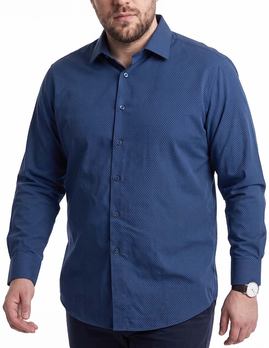 Camisa casual manga larga para hombre 2
