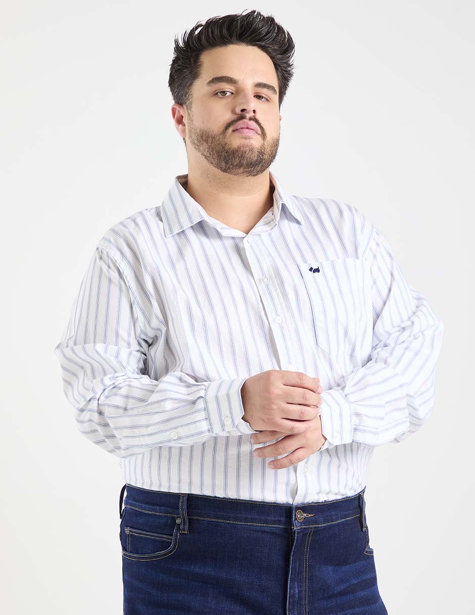 Camisa casual de algodón manga larga para hombre 5