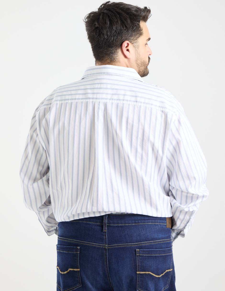 Camisa casual de algodón manga larga para hombre 6