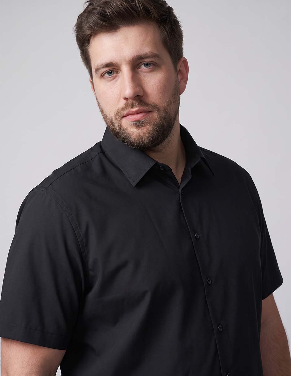 Camisa casual manga corta para hombre