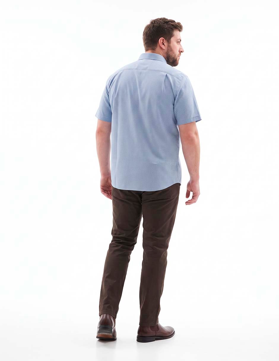 Camisa casual manga corta para hombre 4