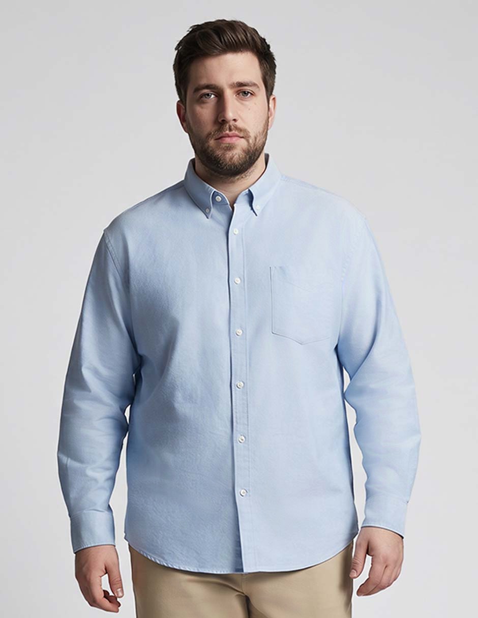 Camisa casual de algodón manga larga para hombre Camisa casual de algodón manga larga para hombre