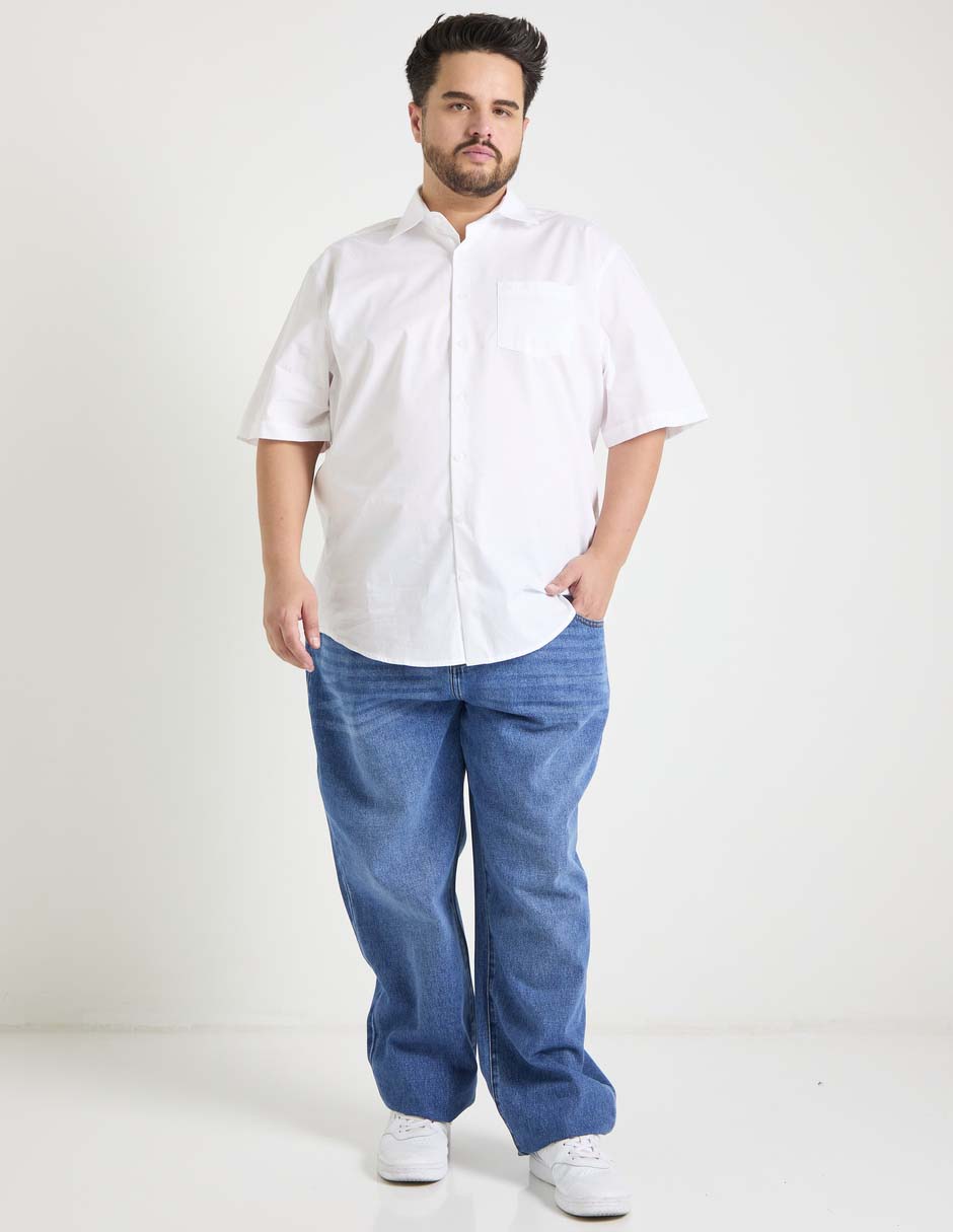 Jeans relaxed lavado claro para hombre 3