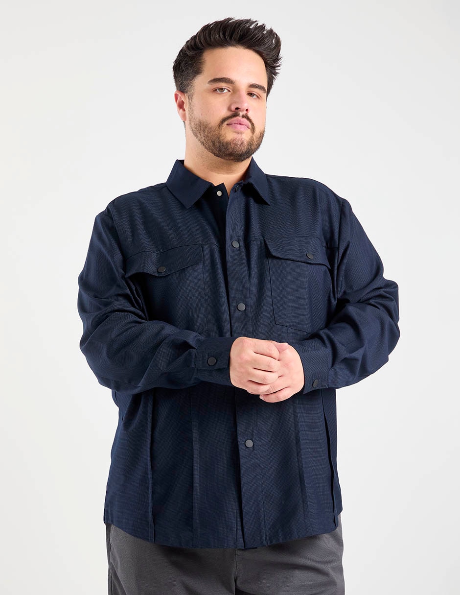 Camisa casual manga larga para hombre 2