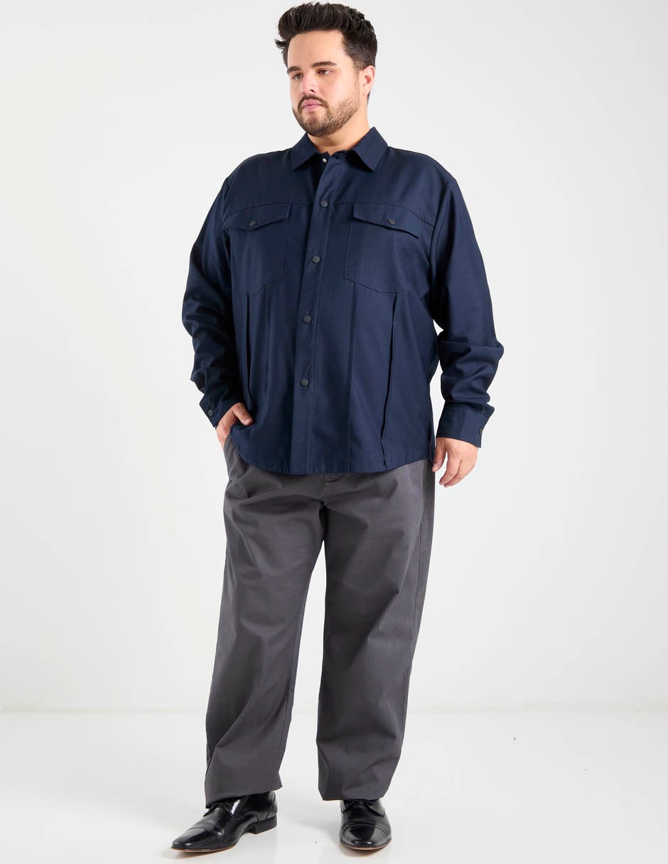 Camisa casual manga larga para hombre 3
